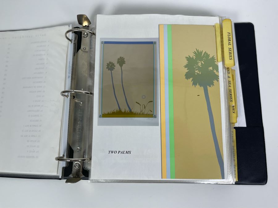 David Lavington (American, 1951–1995) David Lavington's Portfolio Binder Of His Artwork Including Seragraphs And Sculptures With Price Sheet And Artist Biography [Photo 8]