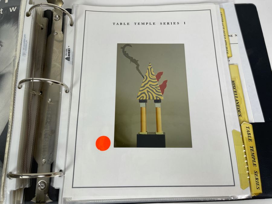 David Lavington (American, 1951–1995) David Lavington's Portfolio Binder Of His Artwork Including Seragraphs And Sculptures With Price Sheet And Artist Biography [Photo 40]