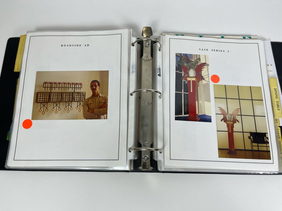 David Lavington (American, 1951–1995) David Lavington's Portfolio Binder Of His Artwork Including Seragraphs And Sculptures With Price Sheet And Artist Biography [Photo 27]