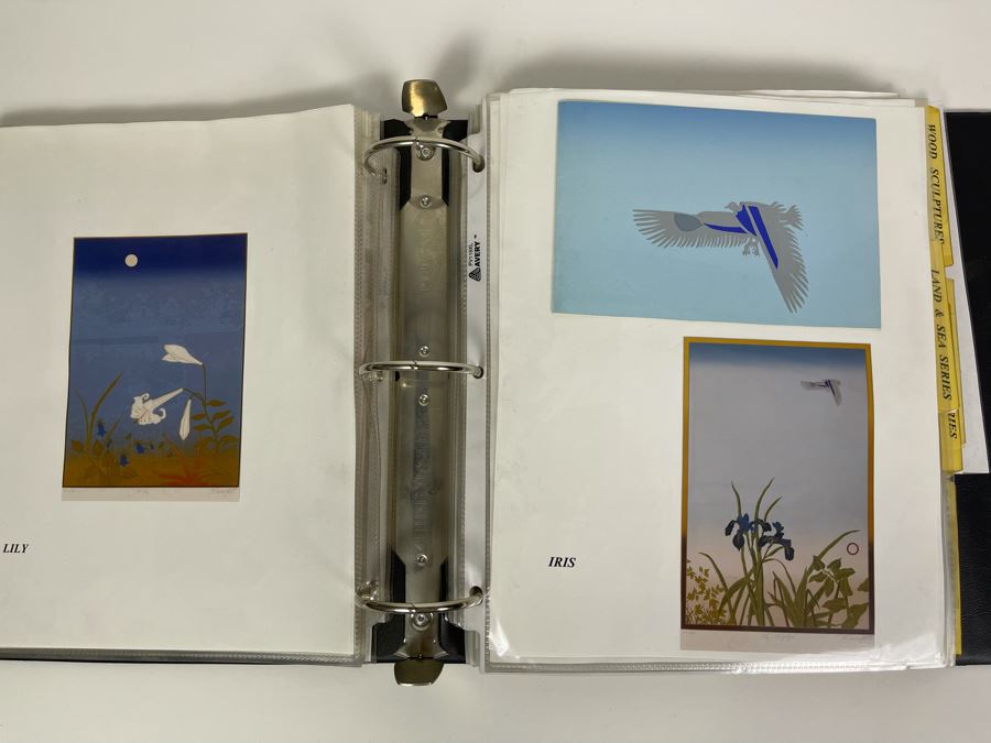 David Lavington (American, 1951–1995) David Lavington's Portfolio Binder Of His Artwork Including Seragraphs And Sculptures With Price Sheet And Artist Biography [Photo 13]