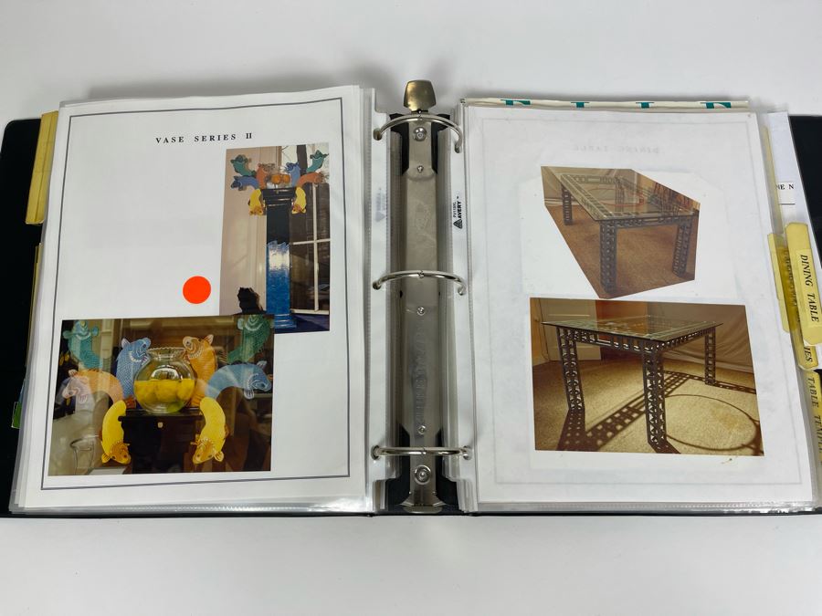 David Lavington (American, 1951–1995) David Lavington's Portfolio Binder Of His Artwork Including Seragraphs And Sculptures With Price Sheet And Artist Biography [Photo 28]