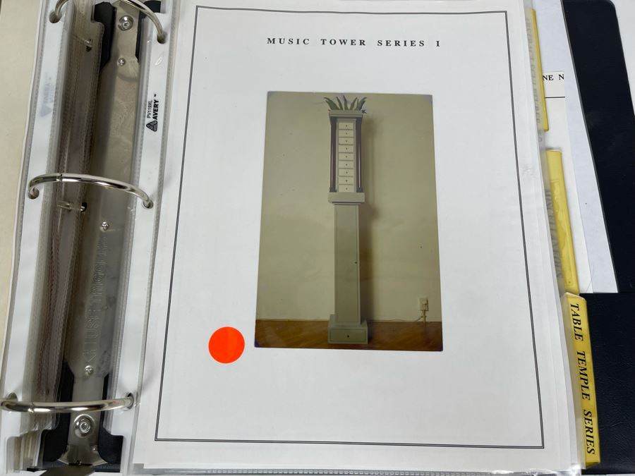 David Lavington (American, 1951–1995) David Lavington's Portfolio Binder Of His Artwork Including Seragraphs And Sculptures With Price Sheet And Artist Biography [Photo 34]