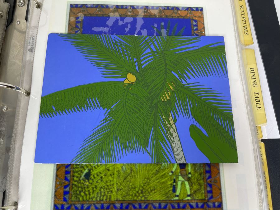 David Lavington (American, 1951–1995) David Lavington's Portfolio Binder Of His Artwork Including Seragraphs And Sculptures With Price Sheet And Artist Biography [Photo 17]