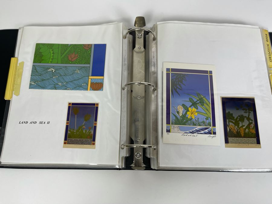 David Lavington (American, 1951–1995) David Lavington's Portfolio Binder Of His Artwork Including Seragraphs And Sculptures With Price Sheet And Artist Biography [Photo 15]