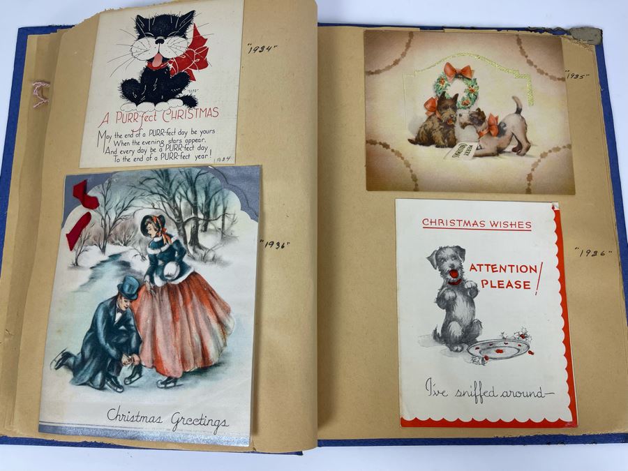 Vintage Scrapbook Featuring Vintage 1930s Cards [Photo 12]