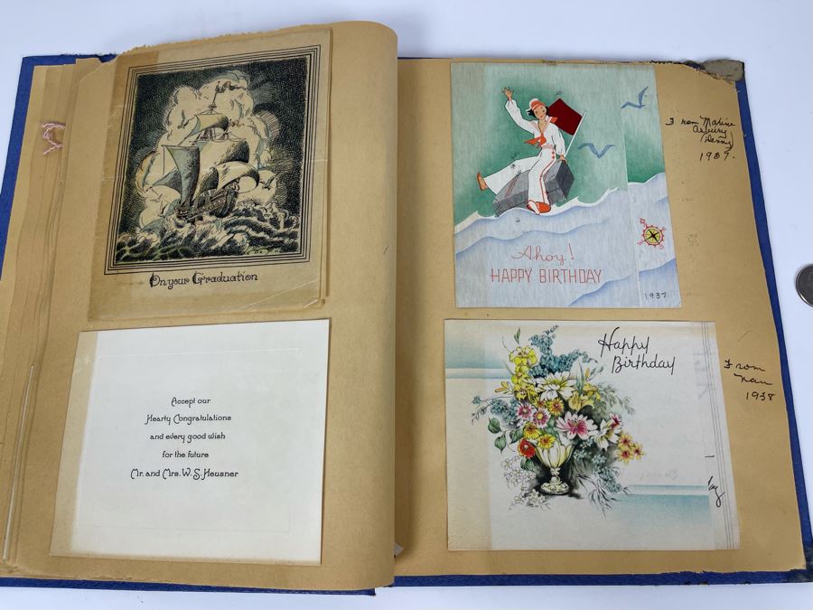 Vintage Scrapbook Featuring Vintage 1930s Cards [Photo 9]