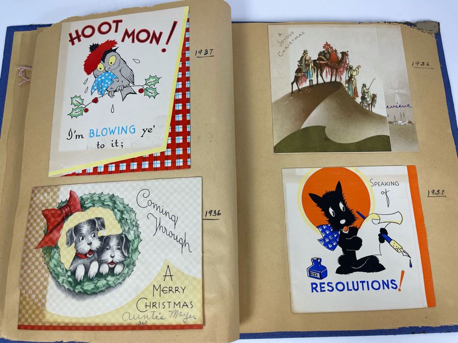 Vintage Scrapbook Featuring Vintage 1930s Cards [Photo 10]