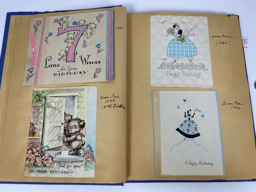 Vintage Scrapbook Featuring Vintage 1930s Cards [Photo 5]