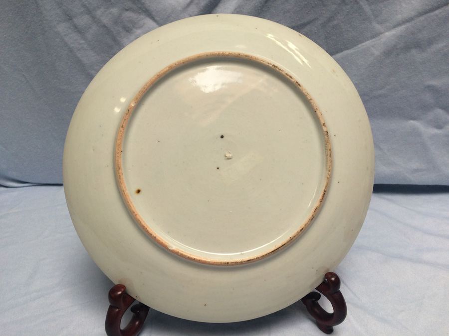 Meiji Japanese Transferware Blue and White Porcelain Plate [Photo 12]