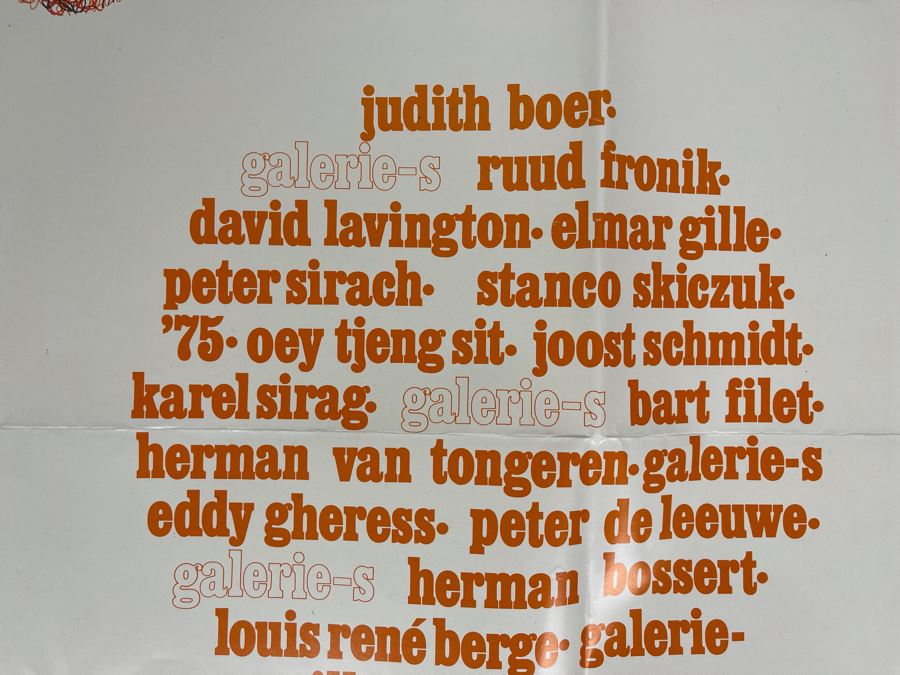 David Lavington (American, 1951–1995) Various European Amsterdam Holland Art Gallery Posters Featuring David Lavington [Photo 8]