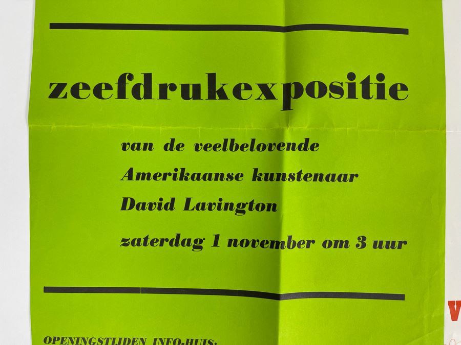 David Lavington (American, 1951–1995) Various European Amsterdam Holland Art Gallery Posters Featuring David Lavington [Photo 4]