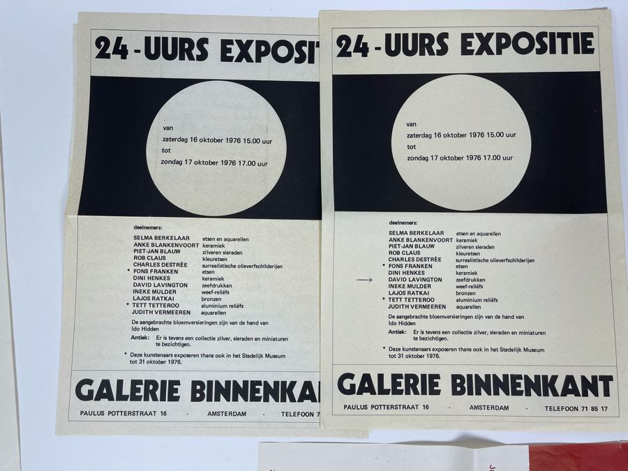 David Lavington (American, 1951–1995) Various European Amsterdam Holland Art Gallery Posters Featuring David Lavington [Photo 11]