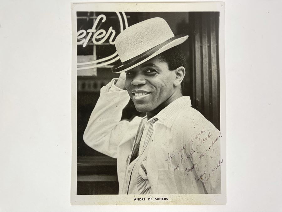 David Lavington (American, 1951–1995) Signed Andre De Shields Headshot Personalized To Artist David Lavington 8 X 10 [Photo 2]