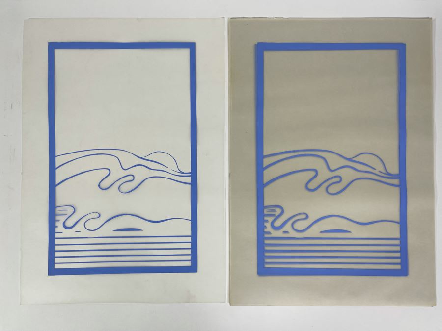 David Lavington (American, 1951–1995) 18 Handmade David Lavington Prints Screenprints (18 Total Prints) 12W X 17H [Photo 1]