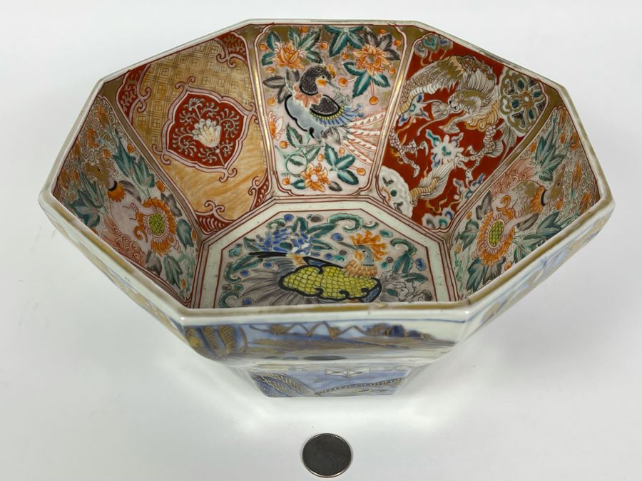 Vintage Japanese Imari Porcelain Bowl 9.75W X 4.75H [Photo 5]