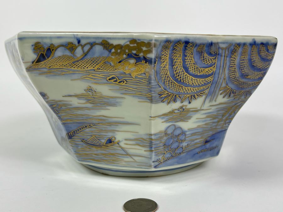 Vintage Japanese Imari Porcelain Bowl 9.75W X 4.75H [Photo 14]