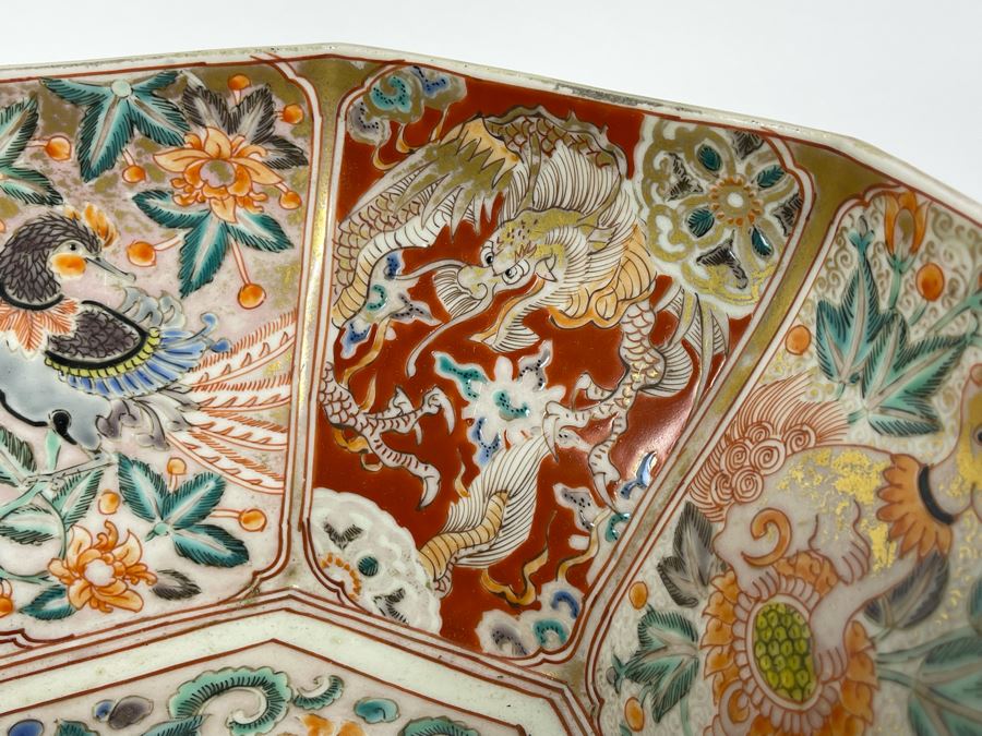 Vintage Japanese Imari Porcelain Bowl 9.75W X 4.75H [Photo 7]