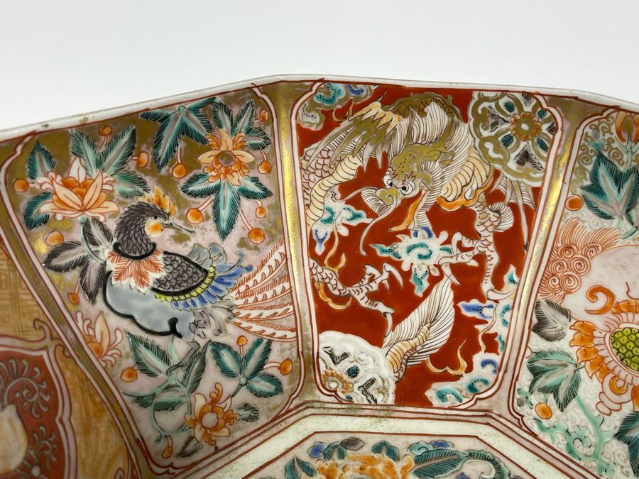 Vintage Japanese Imari Porcelain Bowl 9.75W X 4.75H [Photo 9]
