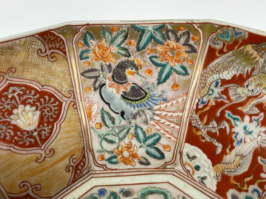 Vintage Japanese Imari Porcelain Bowl 9.75W X 4.75H [Photo 6]
