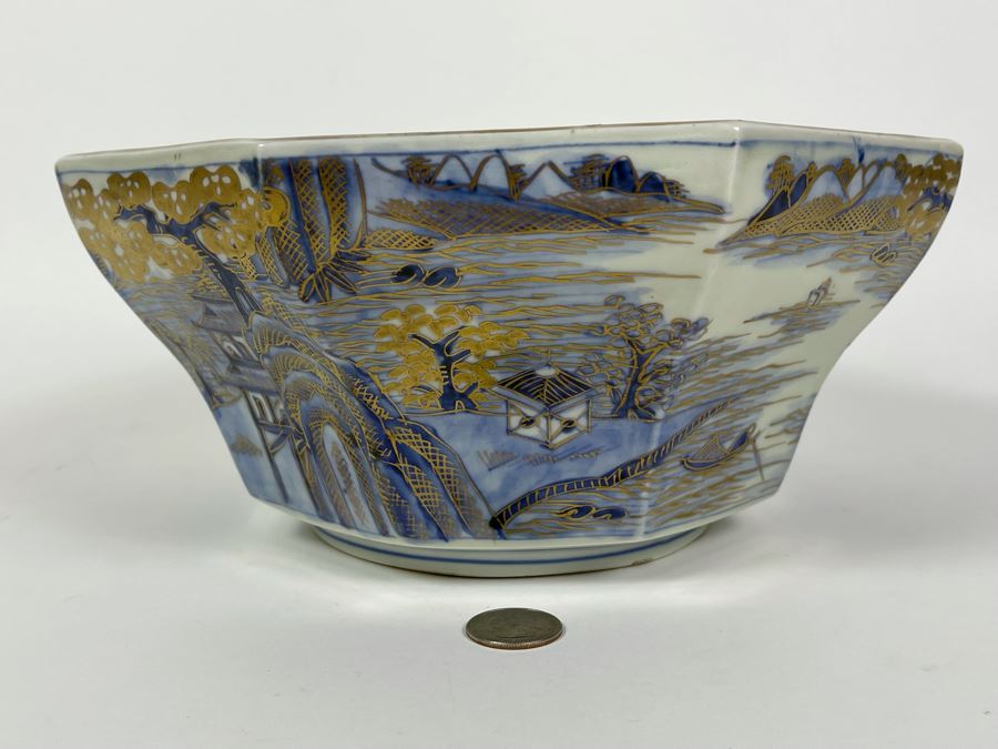 Vintage Japanese Imari Porcelain Bowl 9.75W X 4.75H [Photo 4]