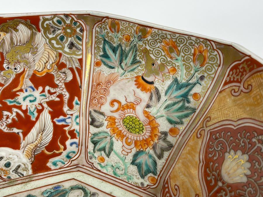 Vintage Japanese Imari Porcelain Bowl 9.75W X 4.75H [Photo 11]