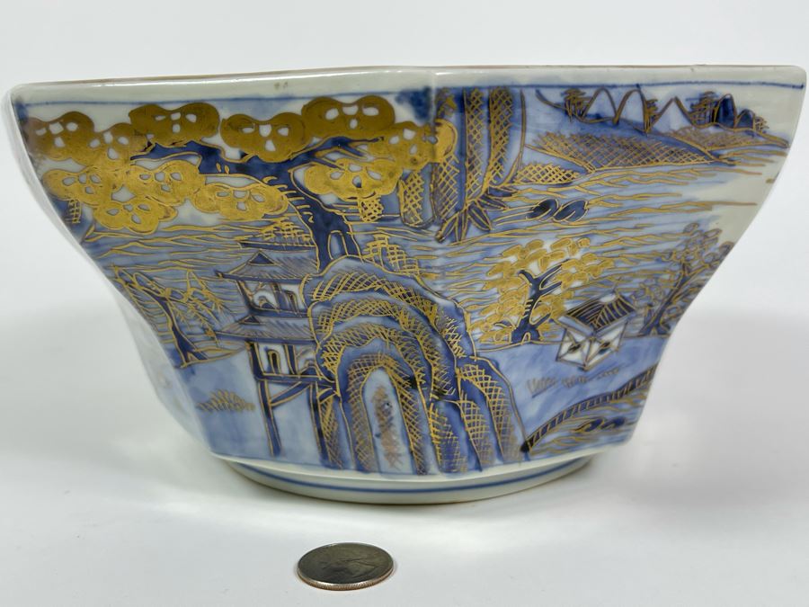 Vintage Japanese Imari Porcelain Bowl 9.75W X 4.75H [Photo 13]