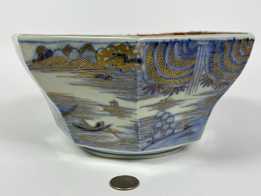 Vintage Japanese Imari Porcelain Bowl 9.75W X 4.75H [Photo 17]