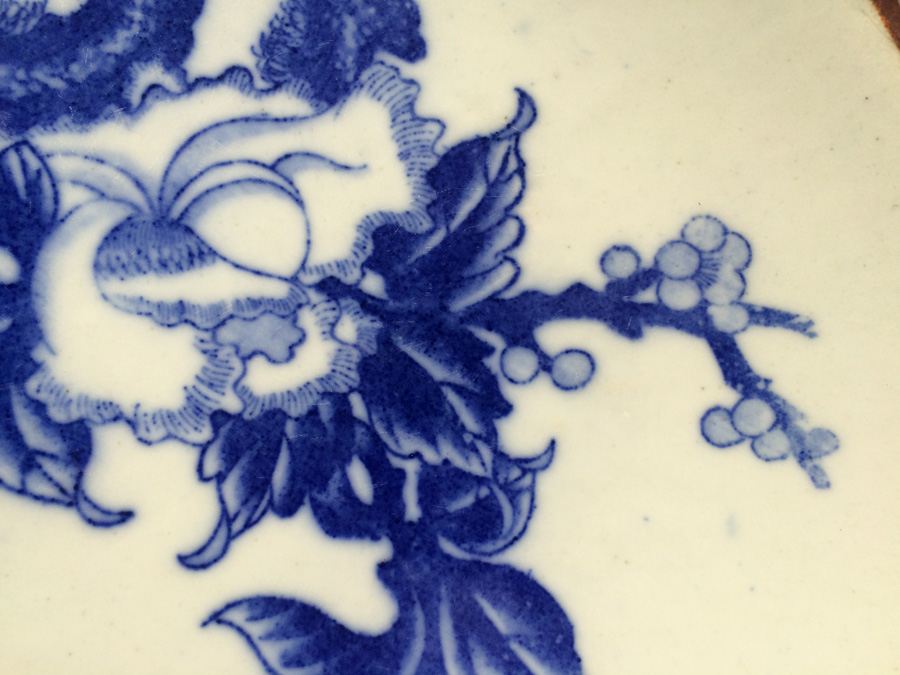 Meiji Japanese Transferware Blue and White Porcelain Plate [Photo 5]