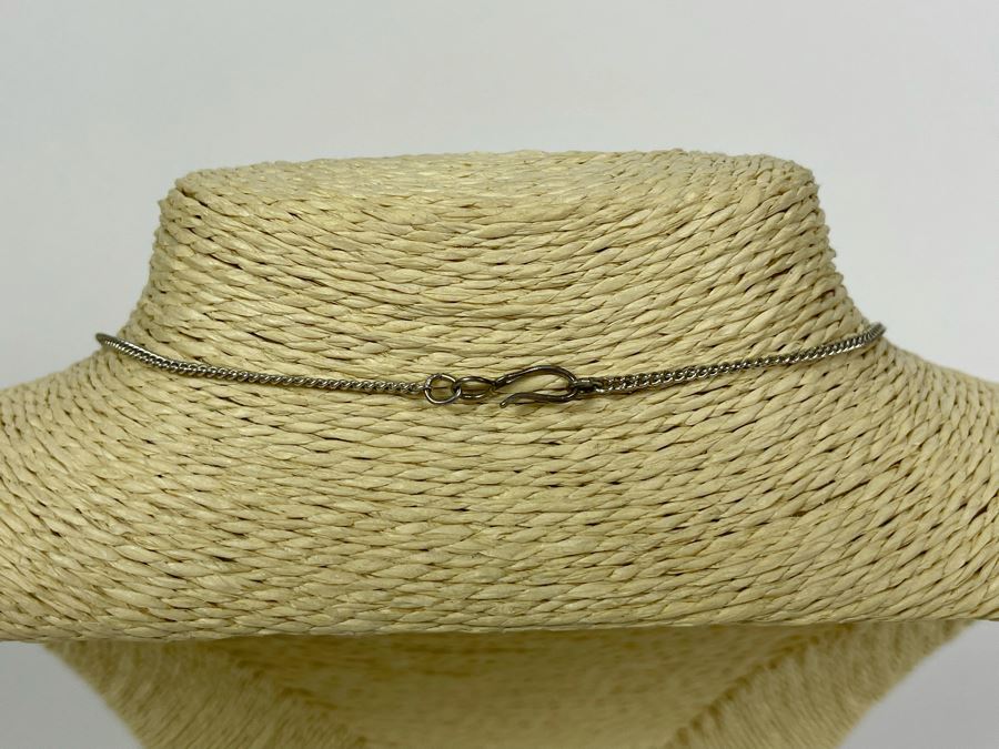 Sterling Silver Filigree 18' Necklace With Matching Earrings 16.7g [Photo 10]