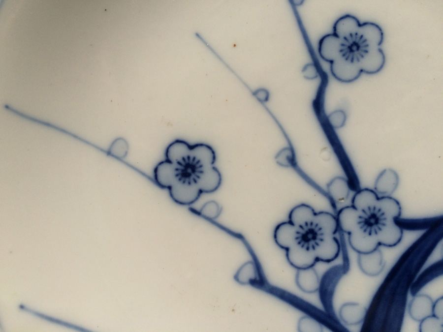 Japanese Blue & White Plate circa 1900 [Photo 7]