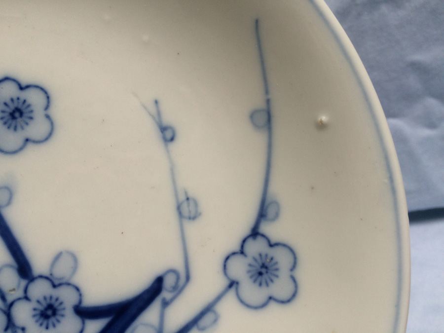 Japanese Blue & White Plate circa 1900 [Photo 5]
