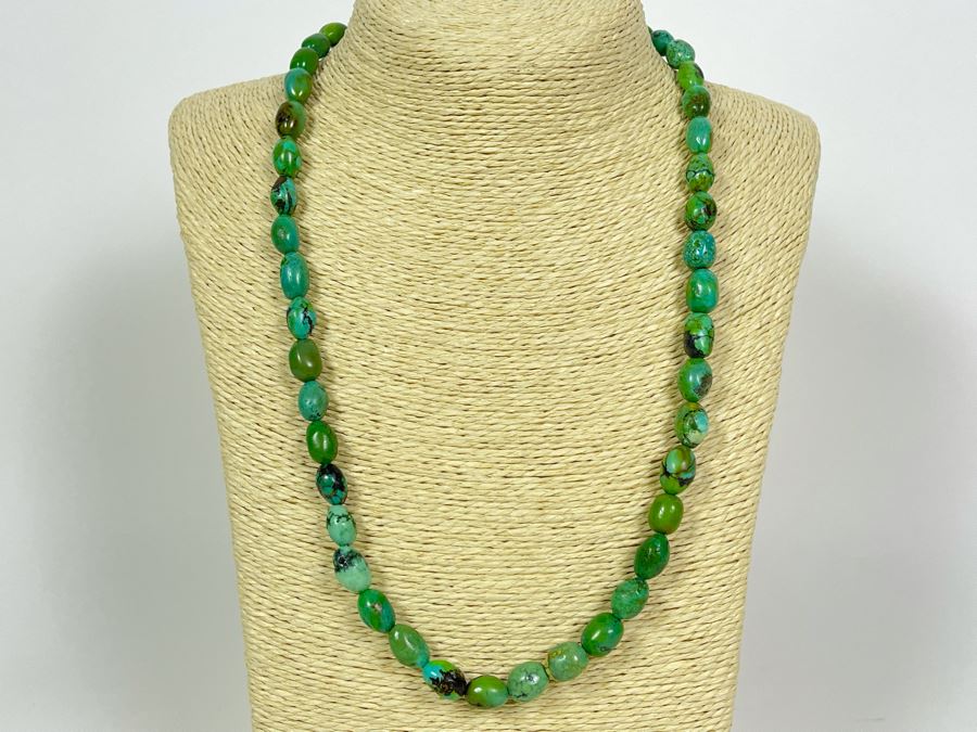 23' Turquoise Bead Necklace [Photo 1]