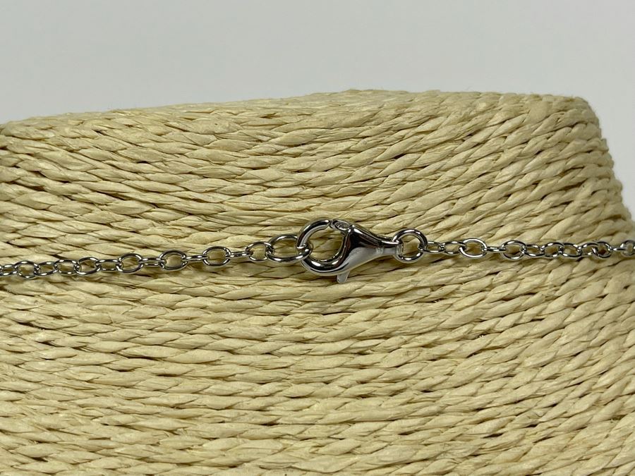 Sterling Silver Pearl 18' Necklace With Matching Earrings 27.9g [Photo 6]