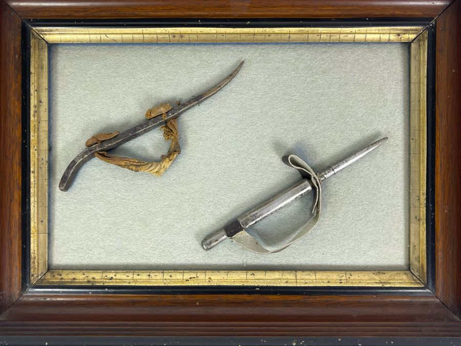 Framed Pair Of Vintage Navy Nautical Marlinspikes 11W X 8H [Photo 8]