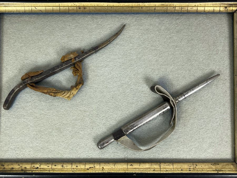 Framed Pair Of Vintage Navy Nautical Marlinspikes 11W X 8H [Photo 2]