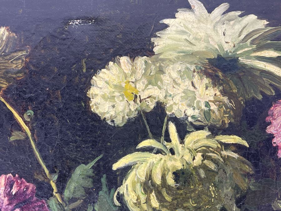 Antique Still Life Painting 18 X 12 [Photo 7]