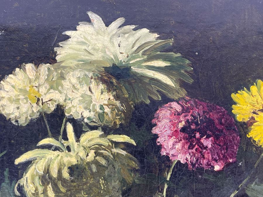 Antique Still Life Painting 18 X 12 [Photo 6]