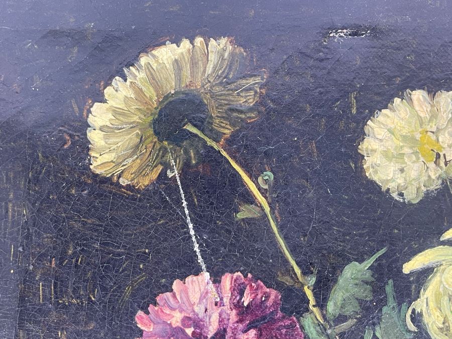 Antique Still Life Painting 18 X 12 [Photo 8]