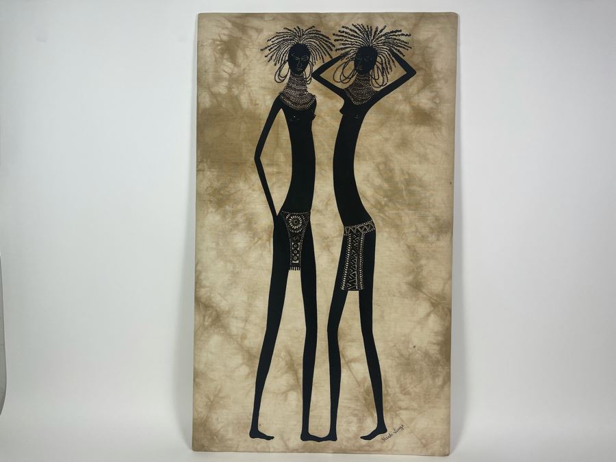 Original Heidi Lange Batik Painting 20 X 34 [Photo 2]