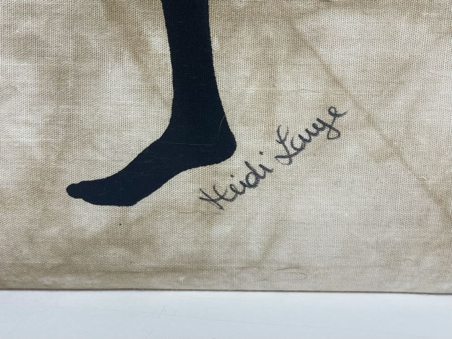 Original Heidi Lange Batik Painting 20 X 34 [Photo 6]