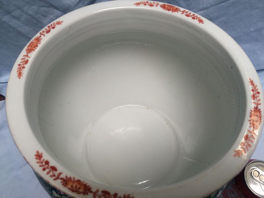 Vintage Chinese Fish Bowl Or Jardiniere [Photo 28]