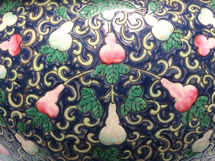 Vintage Chinese Fish Bowl Or Jardiniere [Photo 40]