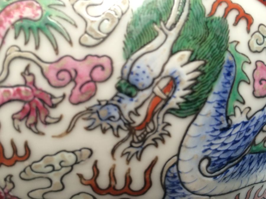 Vintage Chinese Fish Bowl Or Jardiniere [Photo 12]