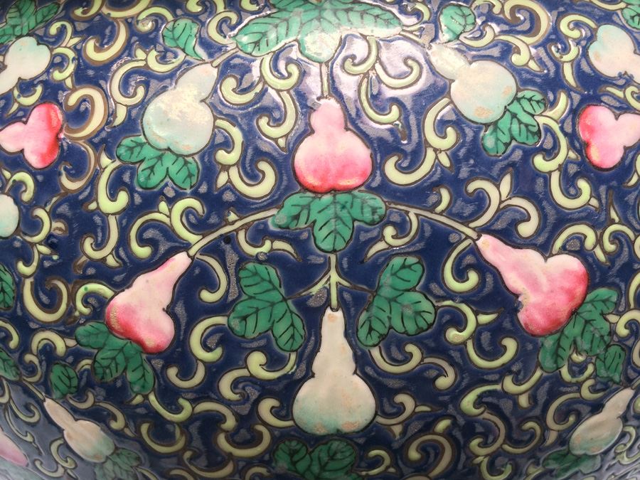 Vintage Chinese Fish Bowl Or Jardiniere [Photo 41]