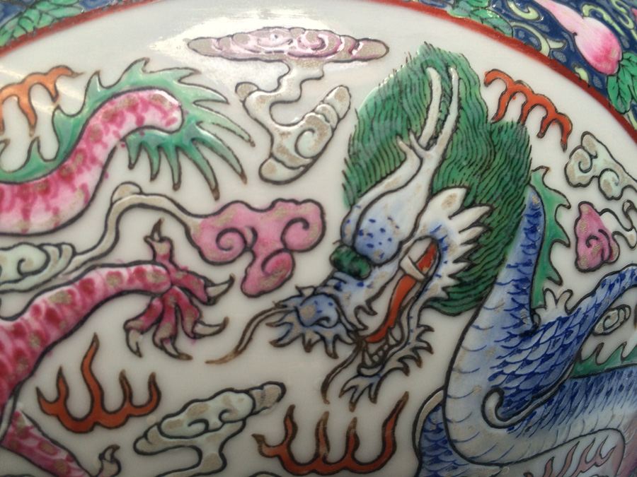 Vintage Chinese Fish Bowl Or Jardiniere [Photo 6]