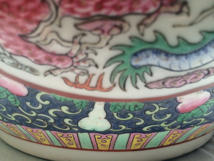 Vintage Chinese Fish Bowl Or Jardiniere [Photo 25]