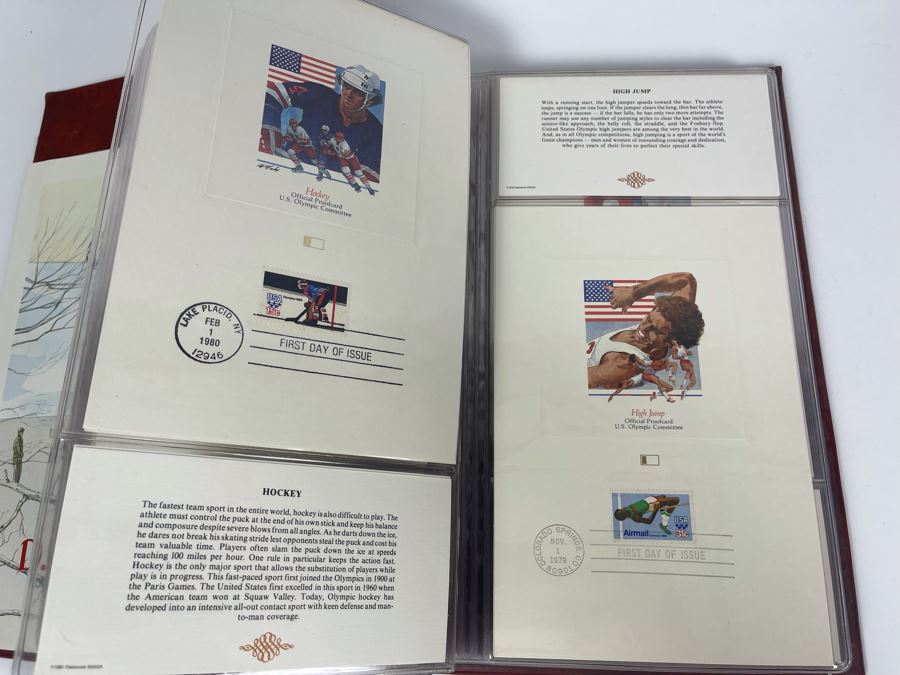 Vintage Binder Of First Day Issue Stamps Apx 37 Stamps 9 X 13 [Photo 15]