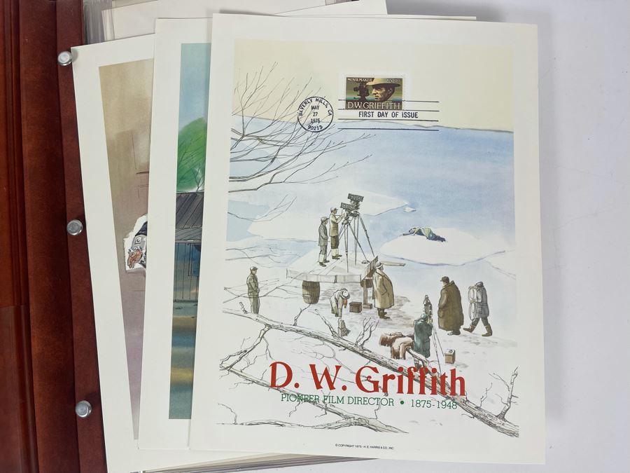 Vintage Binder Of First Day Issue Stamps Apx 37 Stamps 9 X 13 [Photo 3]