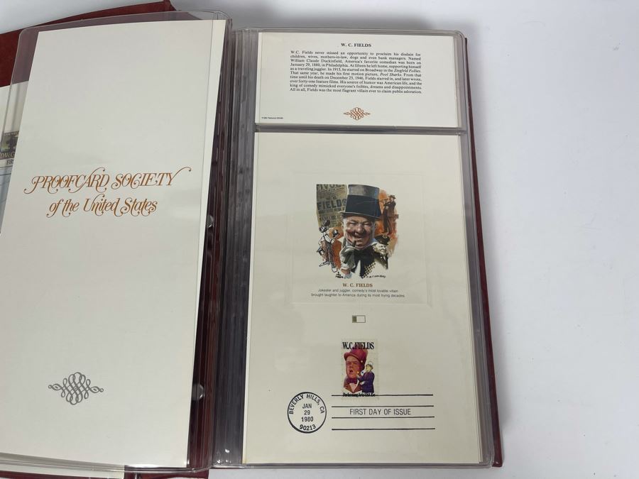 Vintage Binder Of First Day Issue Stamps Apx 37 Stamps 9 X 13 [Photo 7]