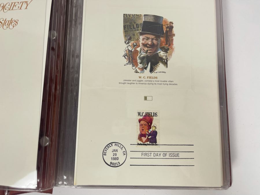 Vintage Binder Of First Day Issue Stamps Apx 37 Stamps 9 X 13 [Photo 8]